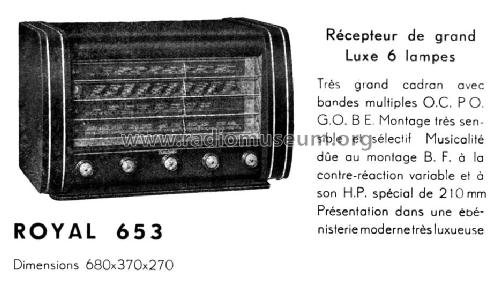 Royal 653; Zéphyradio, A. (ID = 1944055) Radio