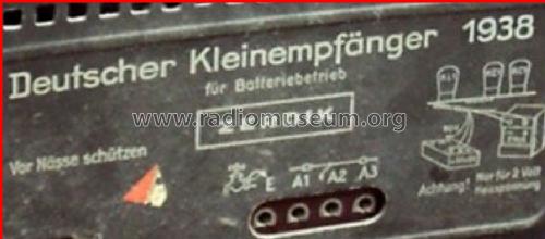 Deutscher Kleinempfänger DKE-38B; Zerdik; Wien (ID = 1264068) Radio