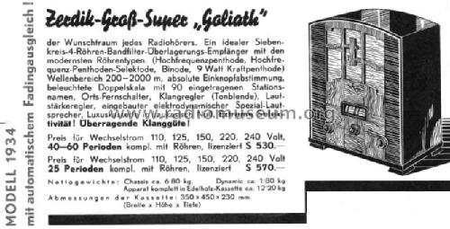 Goliath RW74; Zerdik; Wien (ID = 39188) Radio