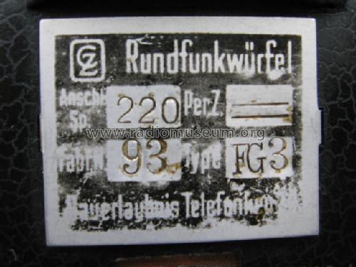 Rundfunkwürfel FG3; Zerdik; Wien (ID = 369214) Radio