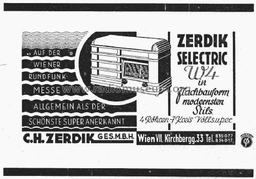 Selectric W4 RW552; Zerdik; Wien (ID = 1528771) Radio