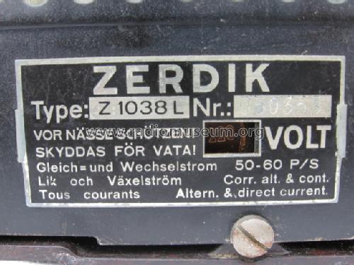Z1038L; Zerdik; Wien (ID = 132553) Radio