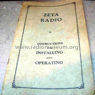 5-Tube TRF Receiver ; Zeta Specialty (ID = 1534989) Radio