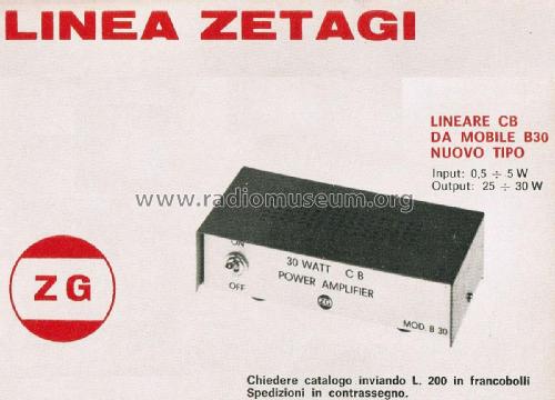 CB Power Amplifier B30; Zetagi S.p.A.; (ID = 2751571) Ampl. RF