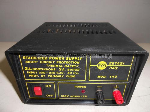 Stabilized Power Supply 142; Zetagi S.p.A.; (ID = 2377467) Aliment.