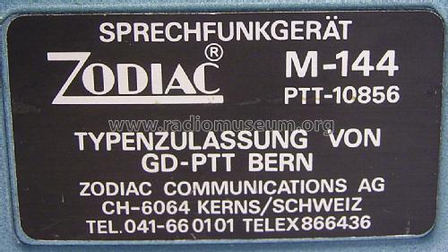 Sprechfunkgerät M-144; Zodiac Funksprechger (ID = 2671984) Citizen