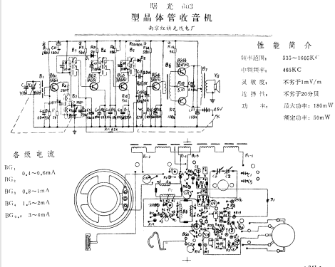 Shuguang 曙光 603; Nanjing 南京红旗无线... (ID = 802277) Radio