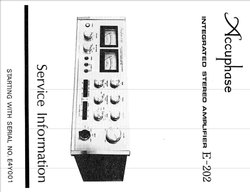 E202; Accuphase Laboratory (ID = 2481304) Ampl/Mixer