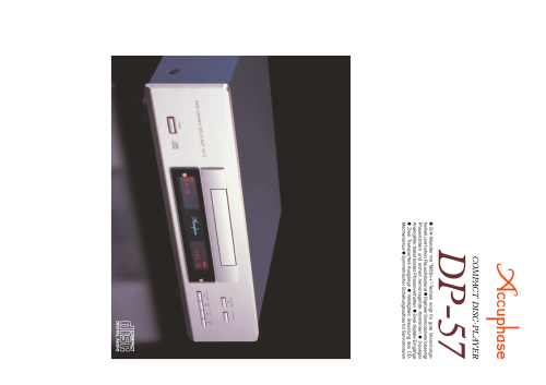 MDS Compact Disc Player DP-57; Accuphase Laboratory (ID = 2083223) R-Player