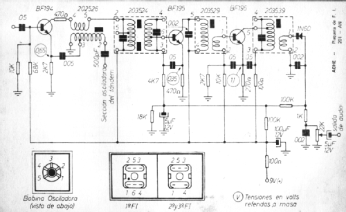 Plaqueta de F.I.- Mixer and IF Amplifier 201-AN; ACHE Electrónica S.A (ID = 2655199) mod-past25