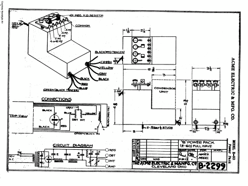 Power Pack E-60 ; Acme Elec. & Mfg. Co (ID = 234149) Radio