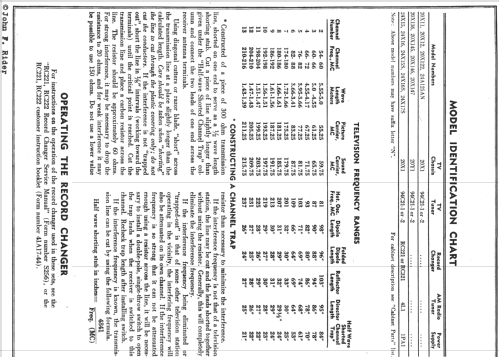 20X122 Ch= 20X1; Admiral brand (ID = 747637) Televisión