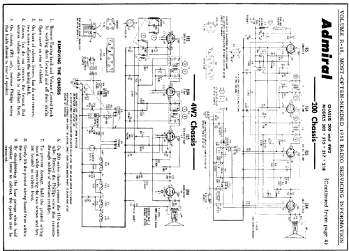 215 Ch= 4W2; Admiral brand (ID = 136161) Radio