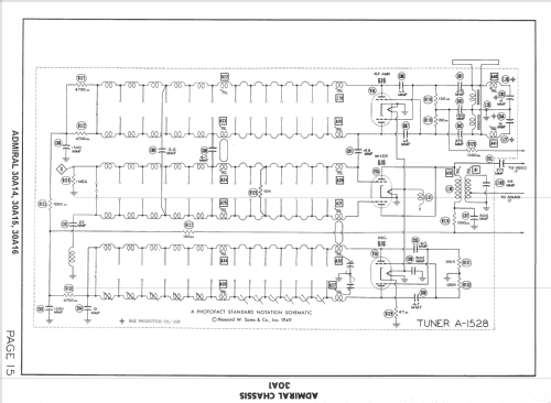 30A15 Ch= 30A1; Admiral brand (ID = 1505133) Television