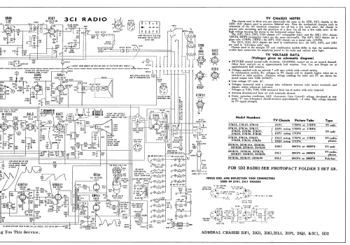 321K49 Tele-Bar Ch= 21L1 & 3C1; Admiral brand (ID = 2880870) TV-Radio