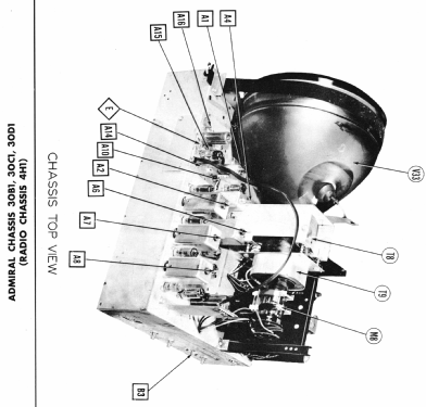 4H116A, 4H116B Ch= 30B1, 30C1, 30D1, 4H1; Admiral brand (ID = 1434416) TV-Radio