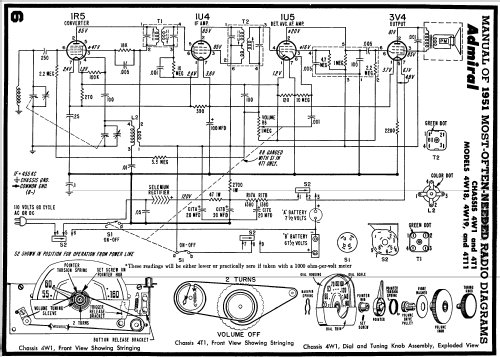 4T11 Ch= 4T1; Admiral brand (ID = 118074) Radio