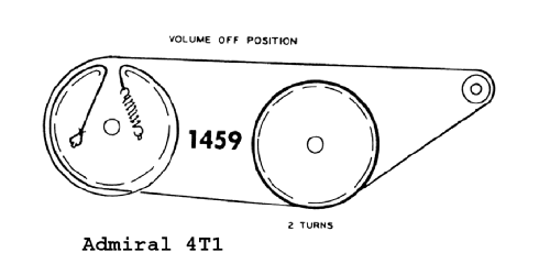 4T11 Ch= 4T1; Admiral brand (ID = 243157) Radio