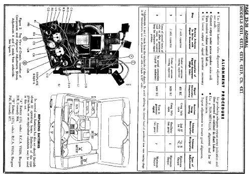 4X11 Ch= 4X1; Admiral brand (ID = 194706) Radio