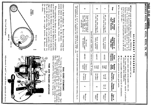 4Y18 Ch= 4Y1; Admiral brand (ID = 194713) Radio