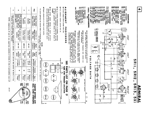 5 R 11 Ch = 5 R 1; Admiral brand (ID = 193390) Radio