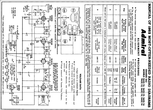 5A33/12 Ch= 5A3; Admiral brand (ID = 137078) Radio