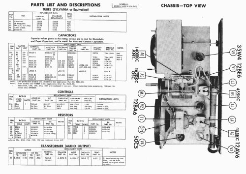 5A33/15 Ch= 5A3; Admiral brand (ID = 481298) Radio