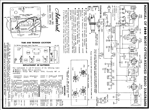 5F11 Ch= 5F1; Admiral brand (ID = 92798) Radio