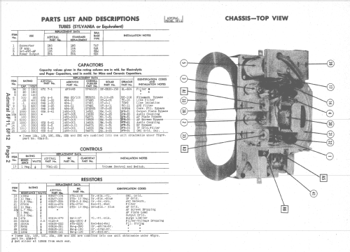 5F11 Ch= 5F1; Admiral brand (ID = 1505102) Radio