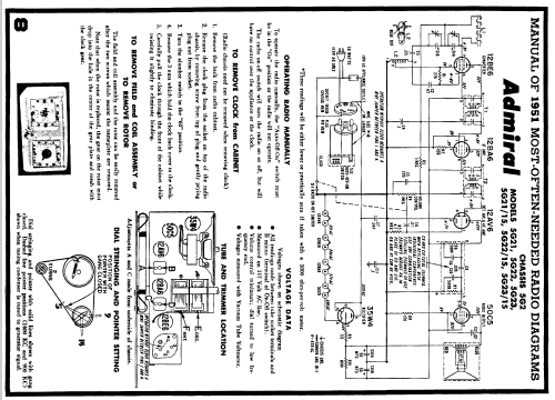 5G21 Ch= 5G2; Admiral brand (ID = 118087) Radio