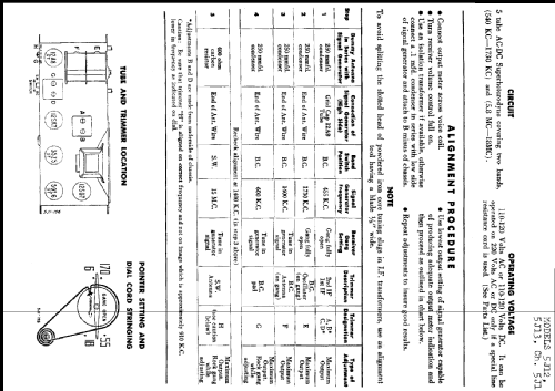 5J13 Ch= 5J1; Admiral brand (ID = 220541) Radio