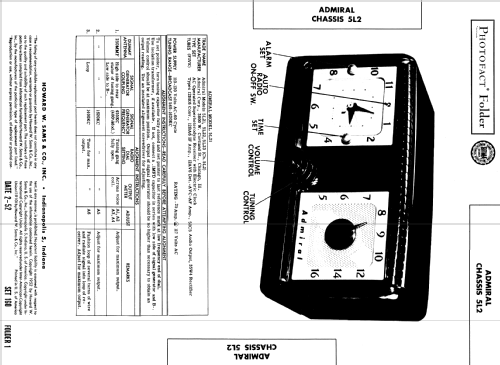 5L21 Ch= 5L2; Admiral brand (ID = 351434) Radio