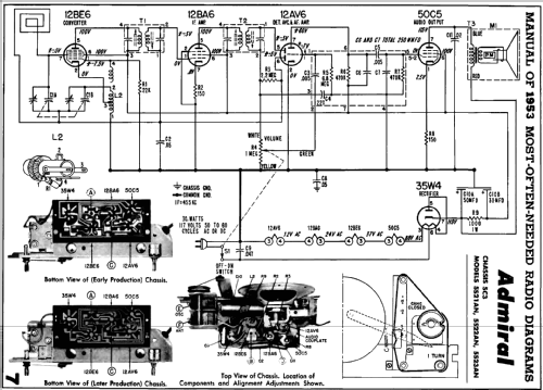 5S21AN Ch= 5C3; Admiral brand (ID = 243165) Radio