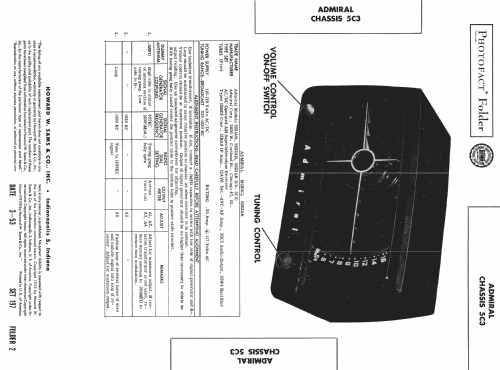 5S21AN Ch= 5C3; Admiral brand (ID = 483039) Radio