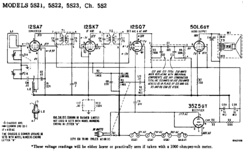 5S22 Ch= 5S2; Admiral brand (ID = 193124) Radio