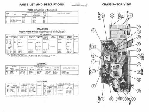 5S22AN Ch= 5C3; Admiral brand (ID = 483045) Radio