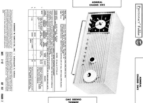 5W39 Ch= 5W3; Admiral brand (ID = 1862351) Radio