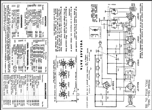 5X11 Ch= 5X1; Admiral brand (ID = 261053) Radio