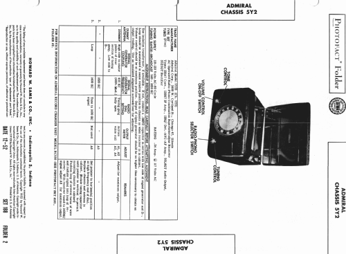 5Y22A Ch= 5Y2; Admiral brand (ID = 981883) Radio