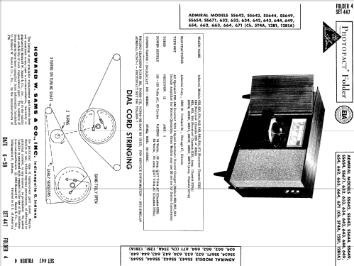 632 Ch= 12B1; Admiral brand (ID = 648136) Radio