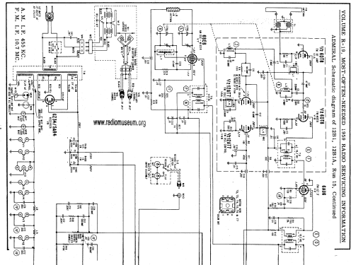 644 Ch= 12B1; Admiral brand (ID = 61628) Radio