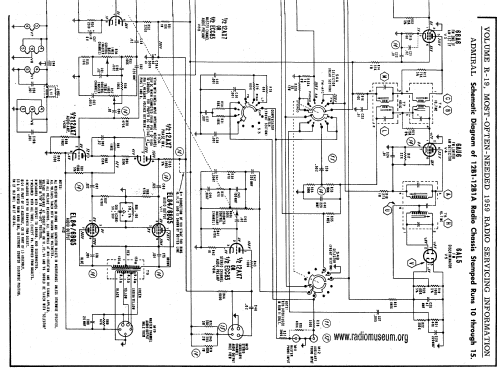 663 Ch= 12B1 + 5T4A; Admiral brand (ID = 61641) Radio