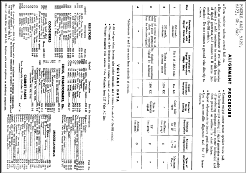 6A21 Ch= 6A2; Admiral brand (ID = 241491) Radio