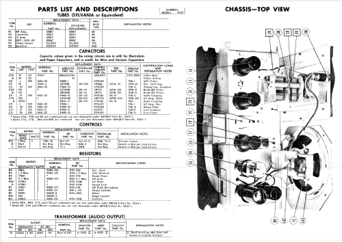 6A22 Ch= 6A2; Admiral brand (ID = 352298) Radio