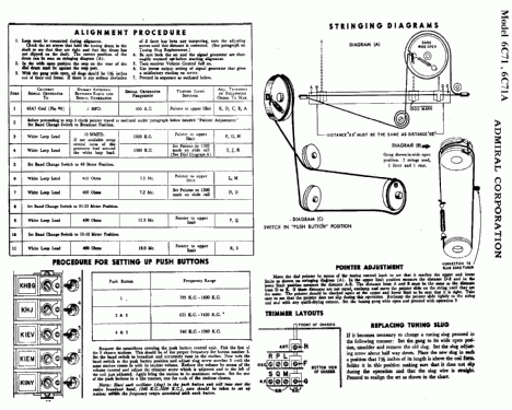 6C 71 Ch= 10A1; Admiral brand (ID = 310023) Radio