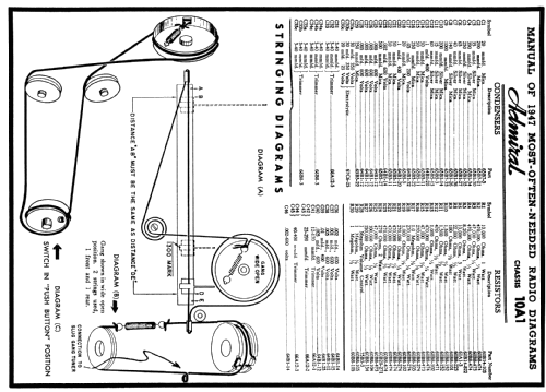 6C 71 Ch= 10A1; Admiral brand (ID = 84846) Radio