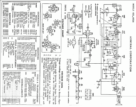 6E1N ; Admiral brand (ID = 308392) Radio