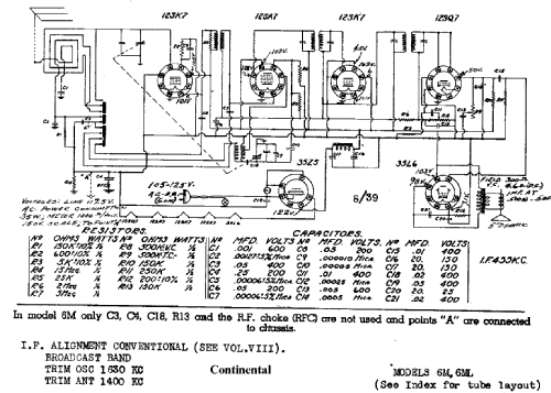 6ML ; Admiral brand (ID = 461659) Radio