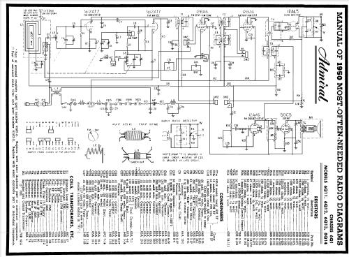 6Q11 Ch= 6Q1; Admiral brand (ID = 104902) Radio