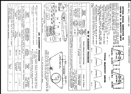 6R11 Ch= 6R1; Admiral brand (ID = 321924) Radio